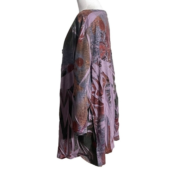 Equation Plus Size Purple Brown Top Woman’s (Sz 3X) - Picture 5 of 11